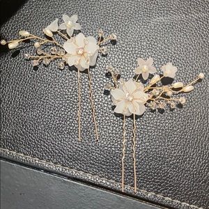 Wedding Engagement Floral Crystal Hair Piece